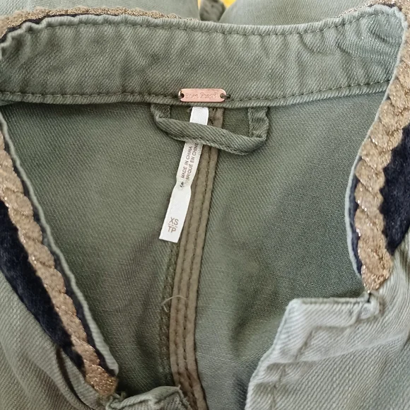 Passenger Jacket in Moss by Free People XS Excellent condition Military look - Picture 6 of 6